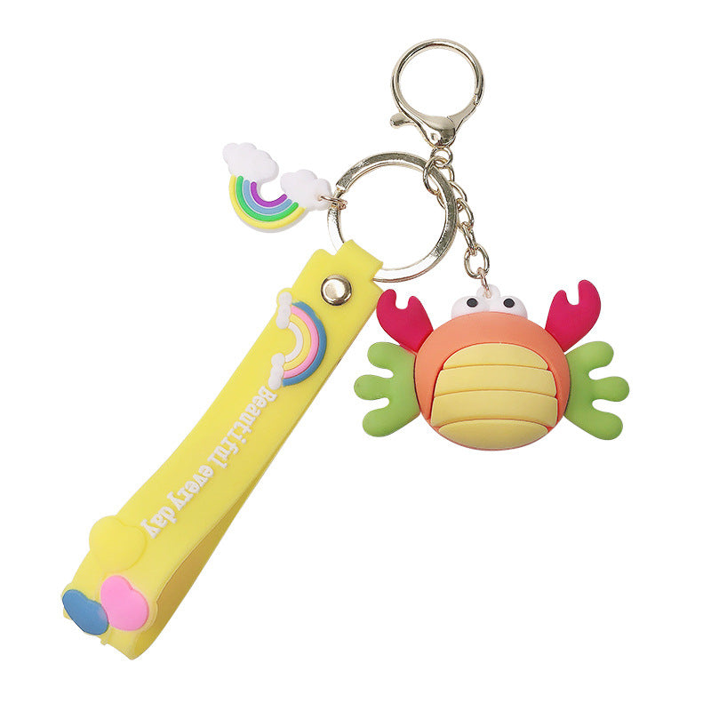 Llavero De Vida Marina De Dibujos Animados De Silicona al por mayor